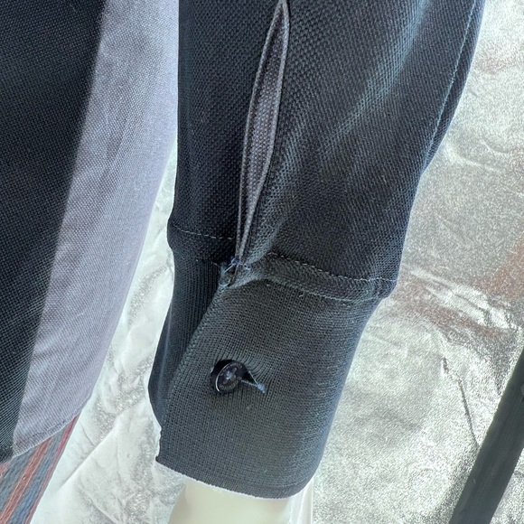 NWT Bon Vivan Color Blocked Button Down Shirt - Picture 8 of 9